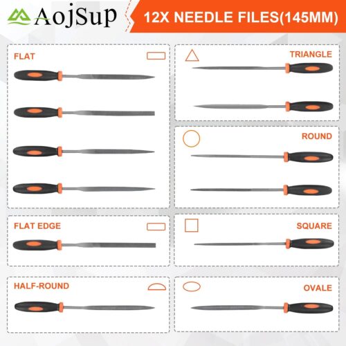 AojSup 17Pcs Metal File Set - Image 3