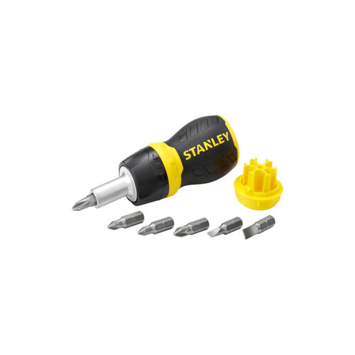 STANLEY 066358 Multi-Bit Stubby Screwdriver